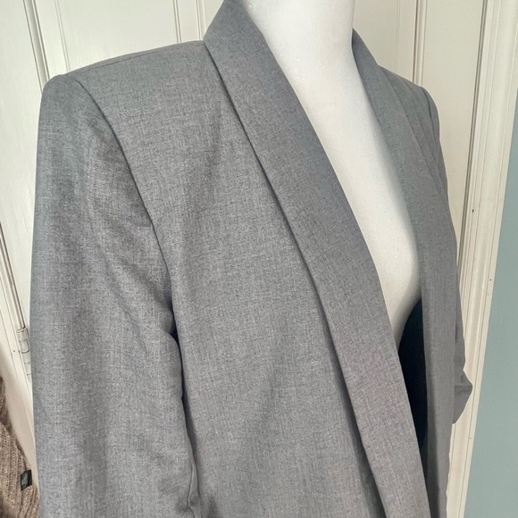 Mare Mare x Anthropologie Boyfriend Blazer Size Small Longline Ruched Sleeves - Picture 9 of 13